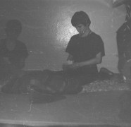 1992.03.27-29 - Rajd Arsenał - Baza w SP2 na Borze, zastęp młodszoharcerski z Czarnej Jedynki