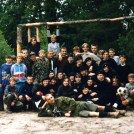 23.1996.07.16 - Bieszczady-Roztocze, już w Górecko Kościelne wizyta 8 DH-ek ZHP z Kielc (1996)