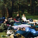 40.1996.07.16 - Bieszczady-Roztocze, już w Górecku Kościelnym po podchodach (nocleg pod chmurką) 2 (1996)
