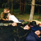 41.1996.07.16 - Bieszczady-Roztocze, już w Górecku Kościelnym po podchodach (nocleg pod chmurką) (1996)