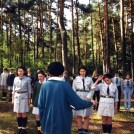 1.1998.07.06-20 - Wiosna, obóz ŚZDH-ek Jodła - Apel obozowy (1998)