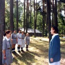 34.1998.07.06-20 - Wiosna, obóz ŚZDH-ek Jodła - Apel obozowy (1998)