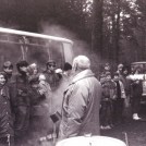 87.1990.02.18 - Rocznica rozstrzelenia członków organizacji Orzeł Biały, Msza Święta i uroczysty Apel przy mogiłach na Borze  (18 lutego 1990)