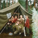 12.Sielpia - Jedenastka przed namiotem (lipiec 1993)