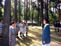1998.07.06-20 - Wiosna, obóz ŚZDH-ek Jodła - Apel obozowy