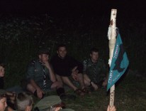 2006 - Bieszczady - Beskid Niski - Zyndranowa, na gościnnym ognisku w obozie Namiestnictwa