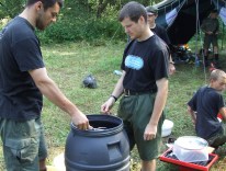 2006 - Bieszczady - Beskid Niski - Zyndranowa, pakowanie