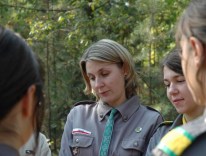 Zbiórka wędrowniczek - w kręgu