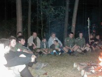 2004 - Ostrów Lubelski  - ognisko obozowe 