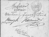 Podpisy na zdjęciu ze Staszowa 1918