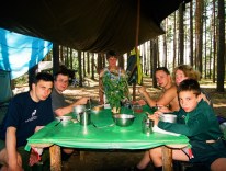 2003.07.03-20 - Obóz Męcikał, w kuchni obozowej