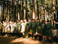 2003.07.20 - Obóz Męcikał, wymiana turnusów (obozów) 