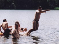 2003.07.03-20 - Męcikał, Obóz SZDH Gniazdo, na obozowym kąpielisku