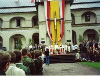 Msza św. w Wąchocku