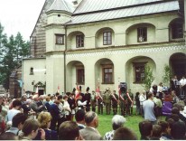 Msza św. w Wąchocku