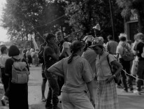 Pielgrzymka 1990 - na postoju